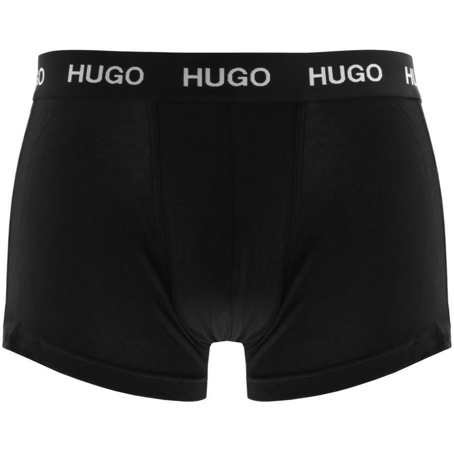 Alternative Image for ProductHUGO Triple Pack Boxer Trunks Black2